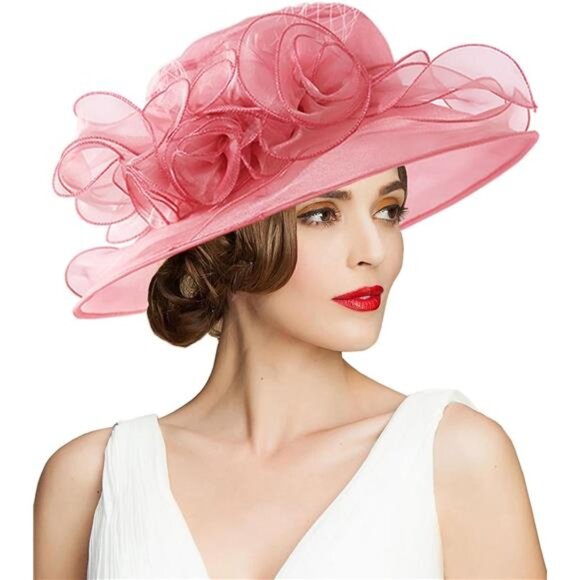 Women\'s Kentucky Hat Wide Brim Pink2 main image 6